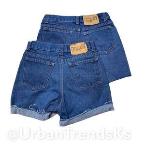 Kids 12 Slim | Jean Shorts High Waisted Denim Big Patch Heritage Reworked shorts